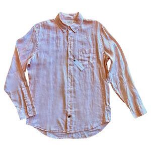 Taylor Stitch Men's NWT The Jack Button Down Shirt - 100% Linen - Pink - 42 L
